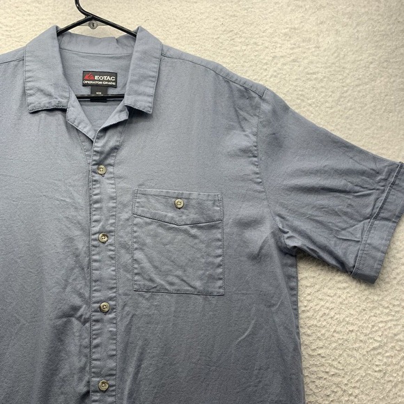 EOTAC Button Up Shirt Mens Large L Operator Grade Military PMC Light Blue - Picture 2 of 11